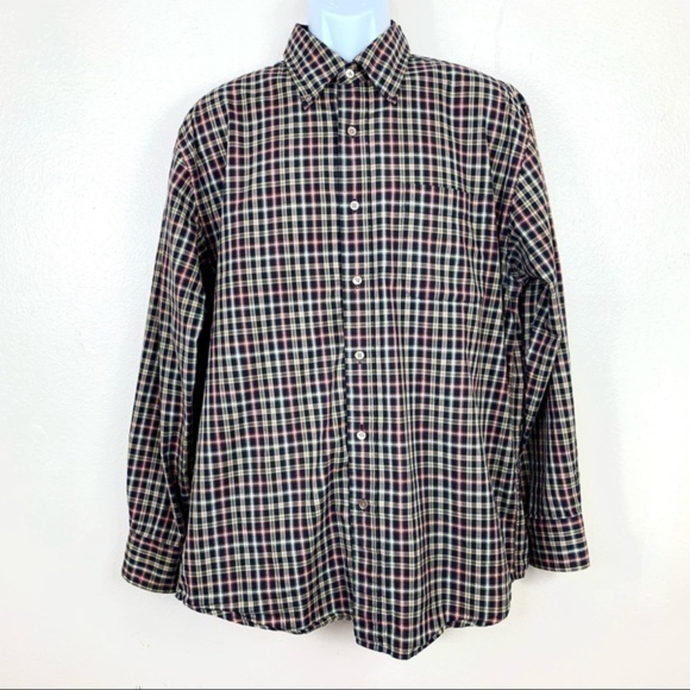 Alan Flusser Men’s Casual shirt Buttons Down L